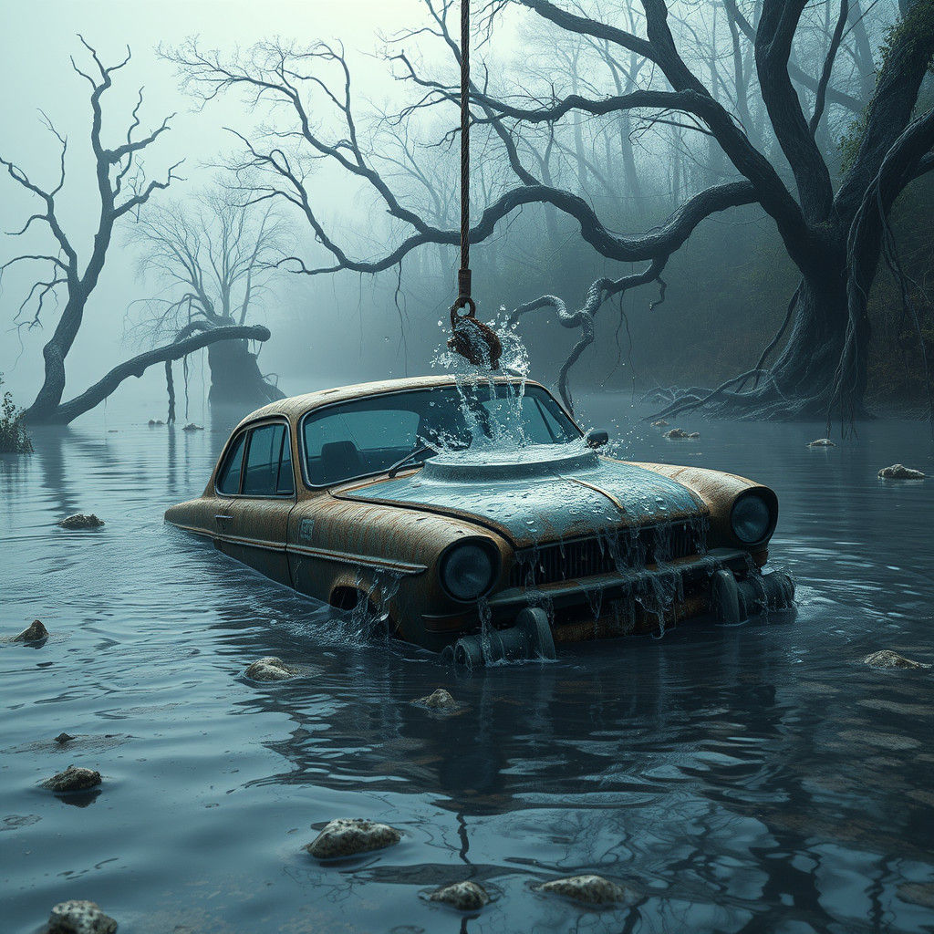 Vintage Car Pulled From Lake After Decades