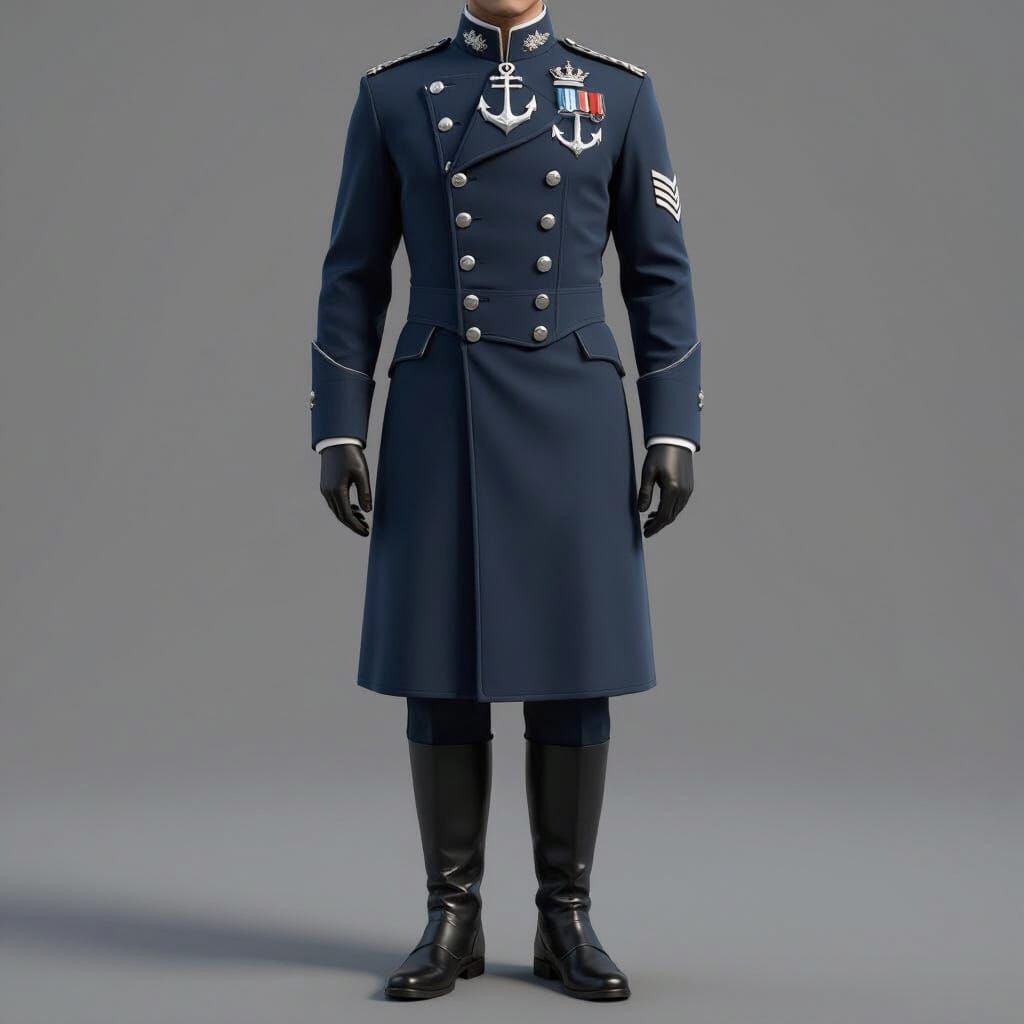 Fantasy Navy Uniform: Azure Fleet Ceremonial Dress