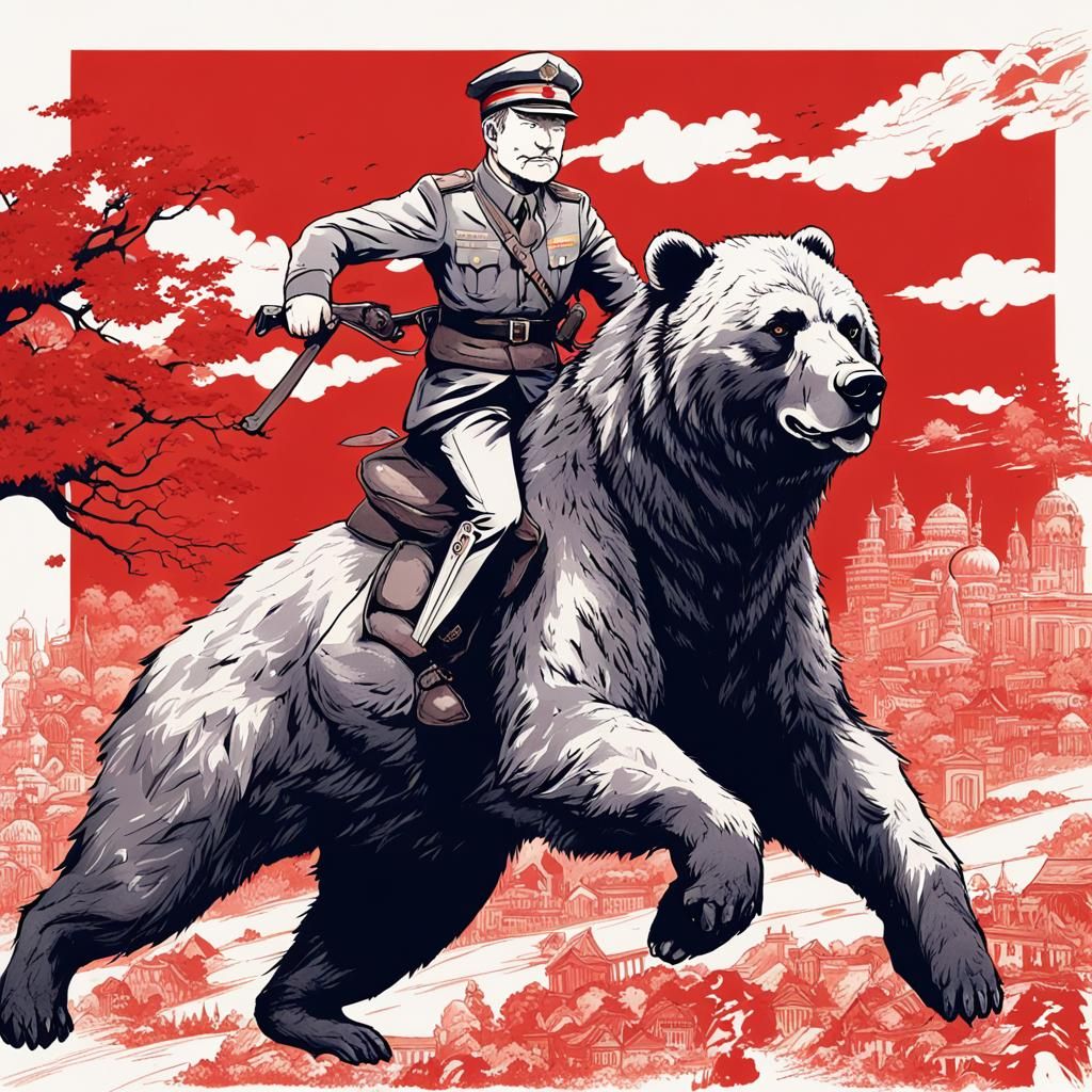 The Quintessential Russian Communist Riding a Bear in Anime ...