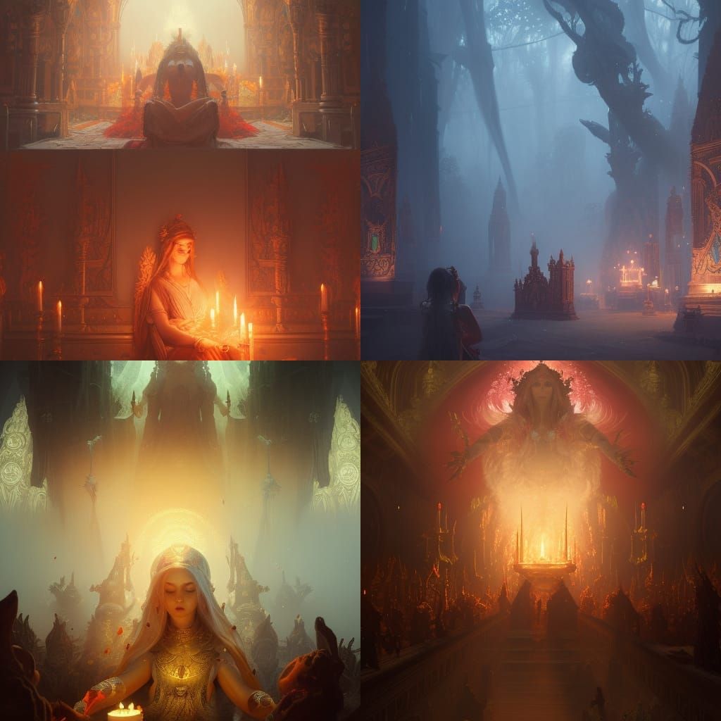 Yoni Puja in Dark Fantasy Style