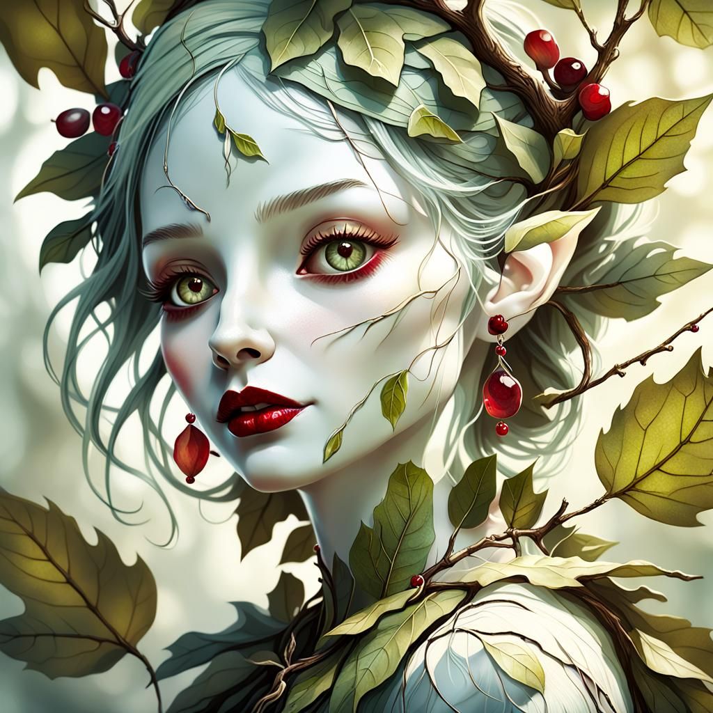 Fantasy illustration. Close-up.