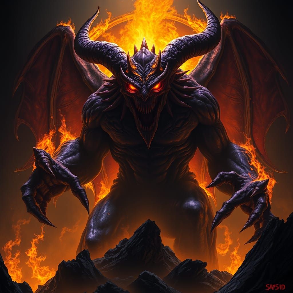 Terrifying Demon Rises in Dark Fantasy Realm