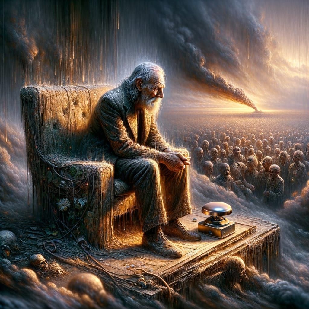 Wistful Elder Contemplates a Troubled Future