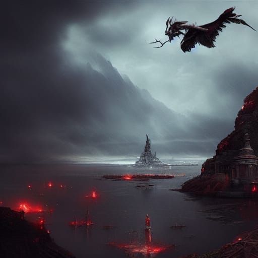 Epic Cinematic Blood Digital Matte Painting