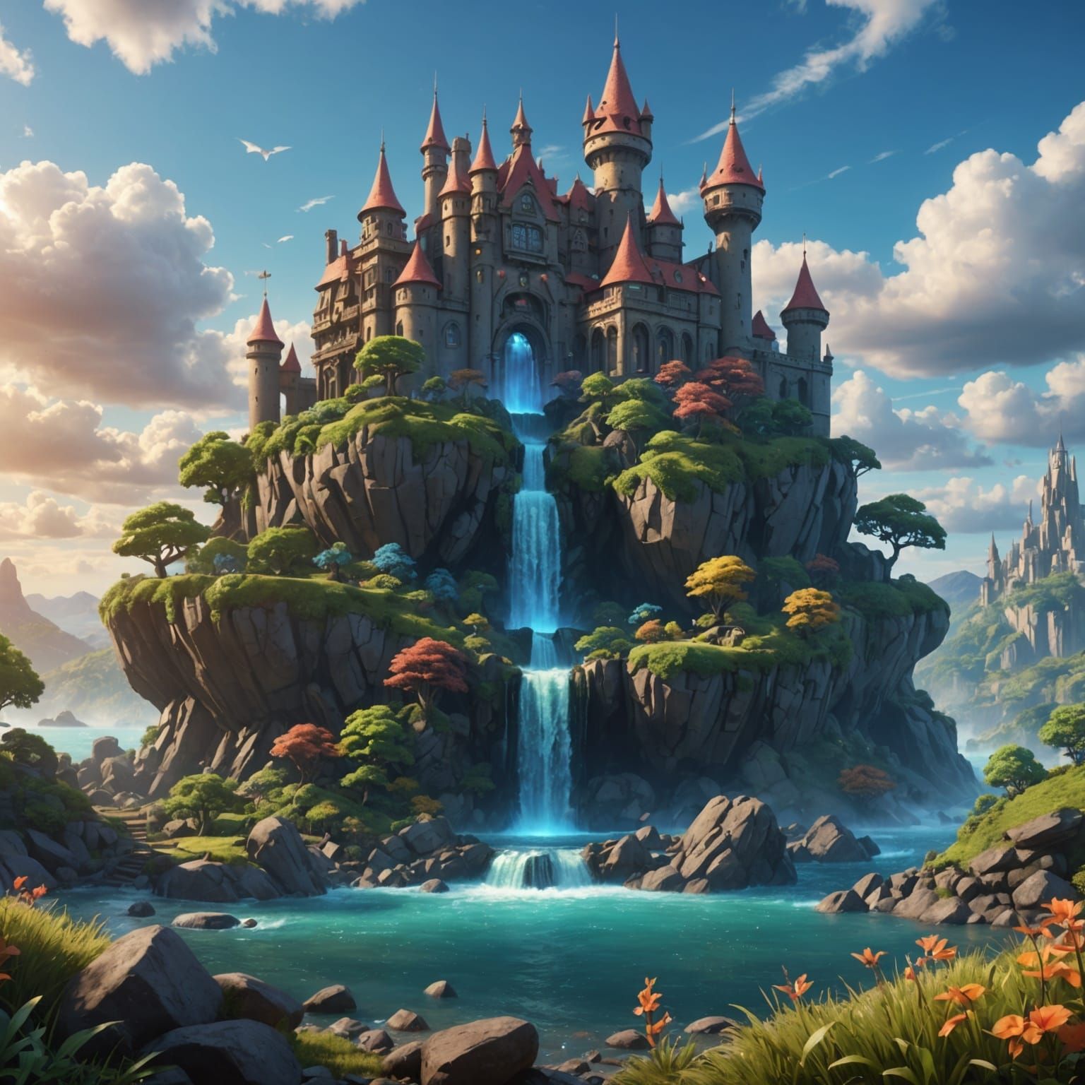 Detailed Pokémon Illustration in Deep Color