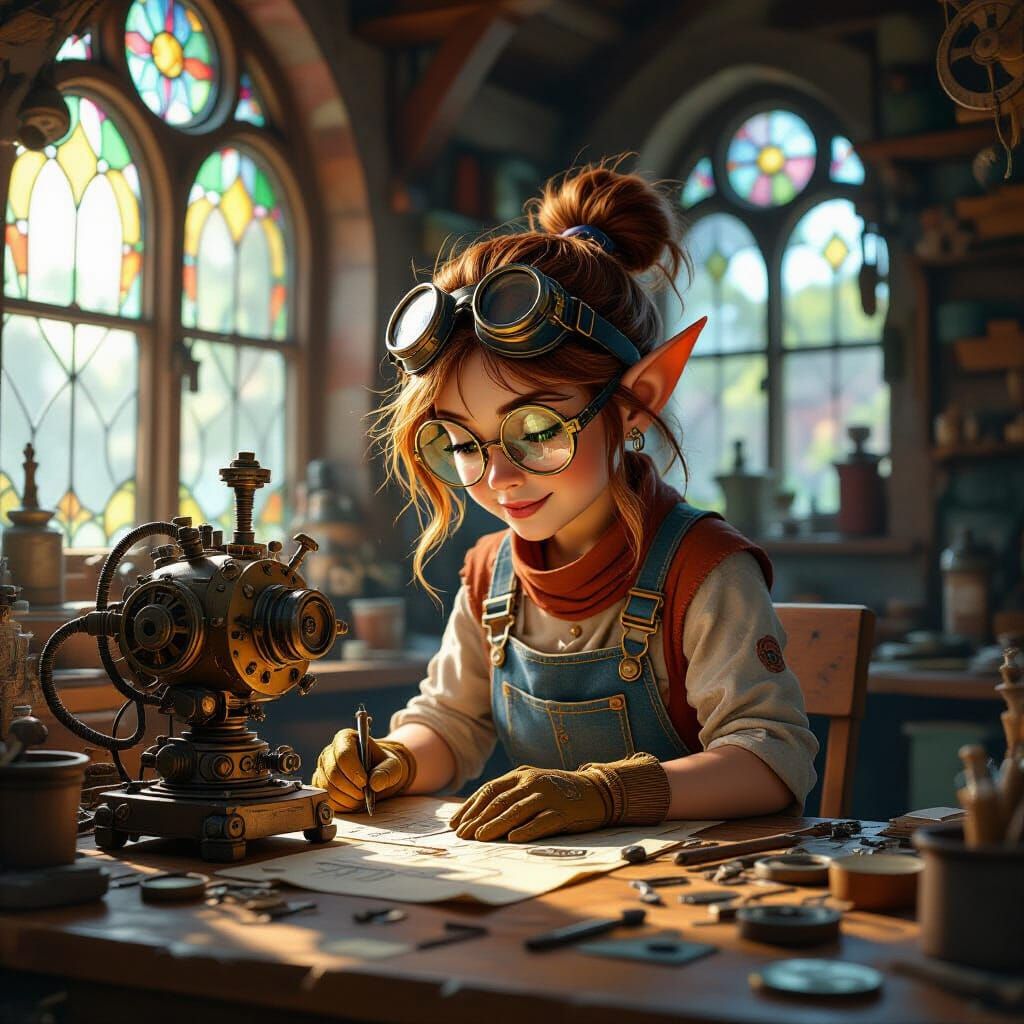 Halfling Inventor's Workshop: Gears and Blueprints