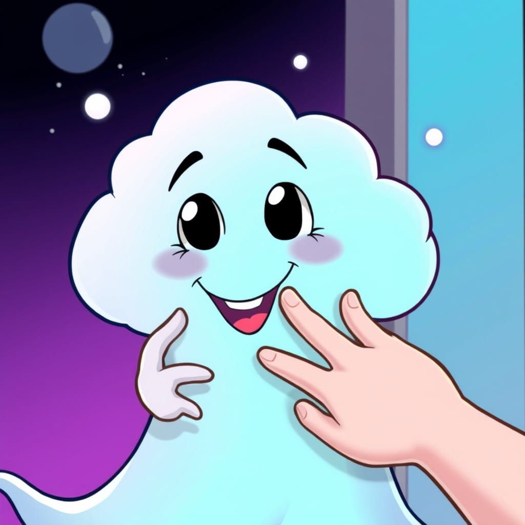 Whimsical Cloud Meets Ephemeral Spirit