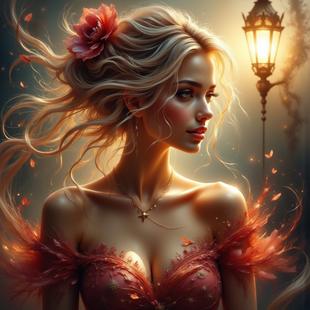 Enchanting Fairy Lights Dance in Whispers of a Fading Presen...