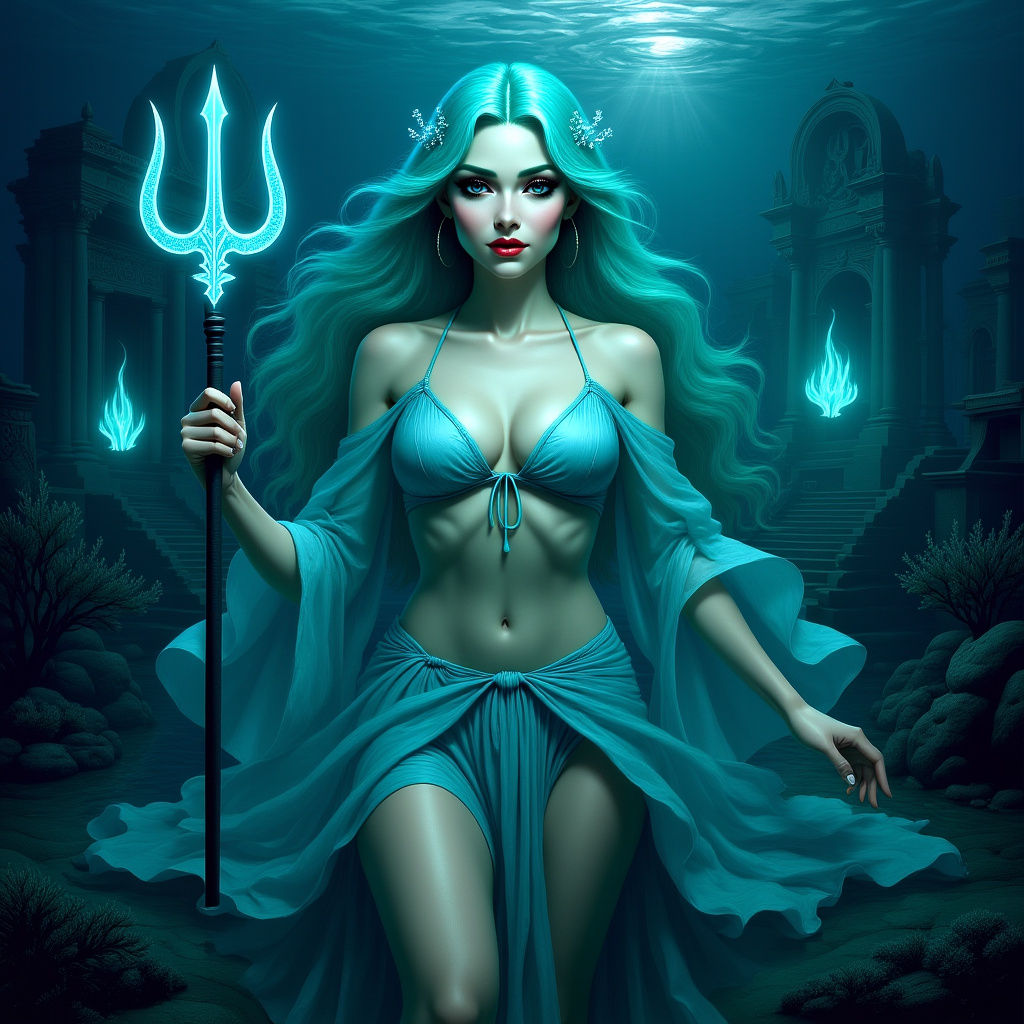 Pisces Woman Portrait: An AI Interpretation