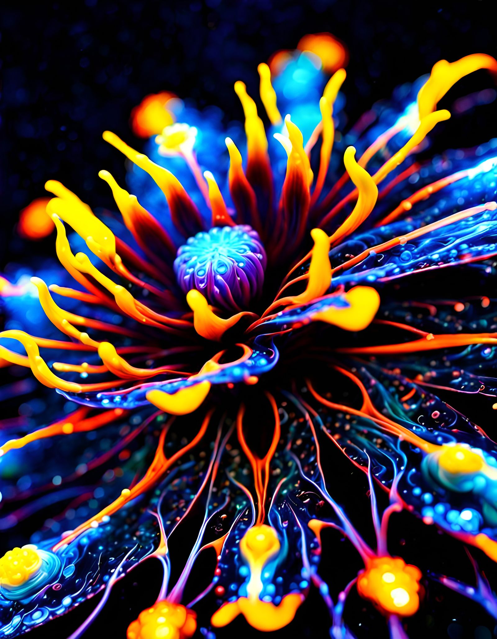 "Daisy" from the bioluminescent planet of Zizber 💮