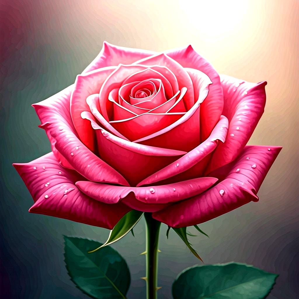 Vibrant Pink Abstract Art