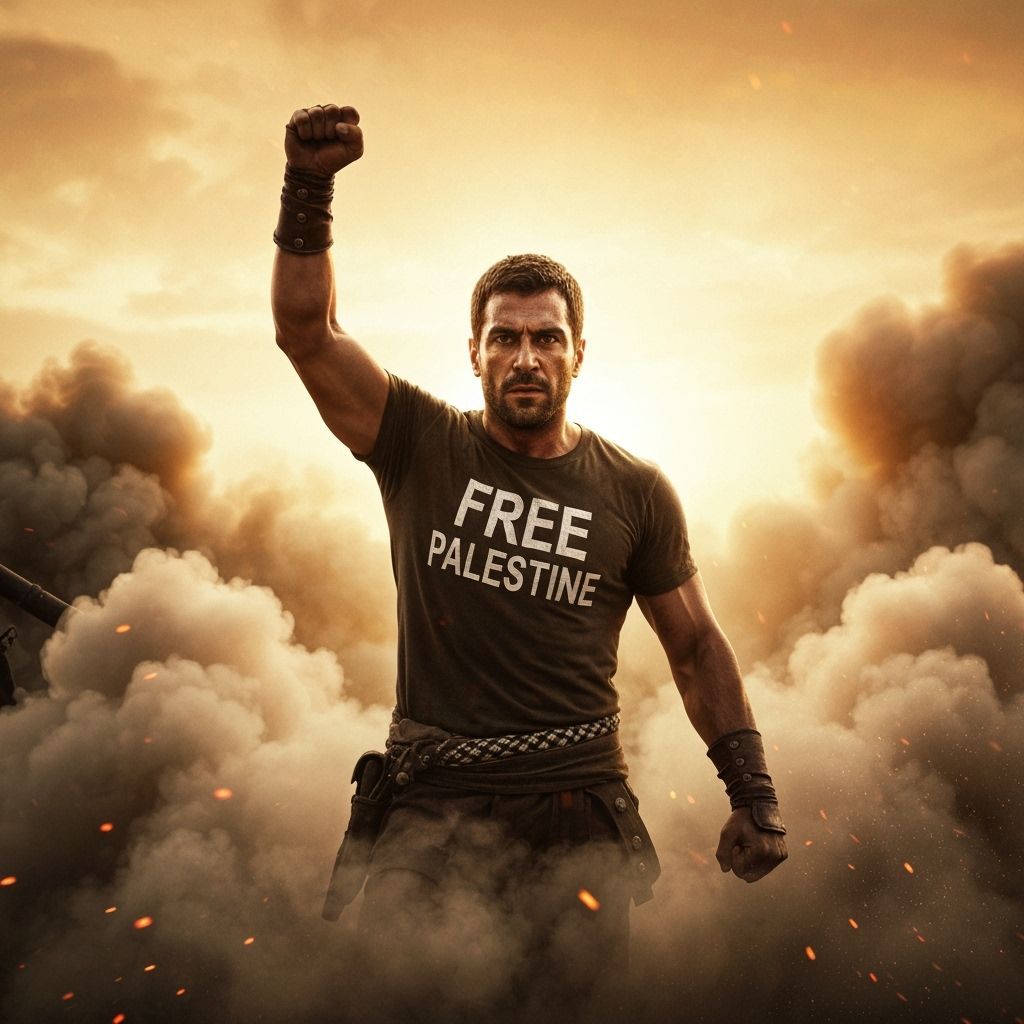 Spartacus Rises: Freedom's Fist in Photorealistic Style