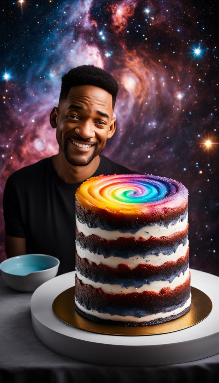 Spiral Galaxy Cake by Unreal Engine
