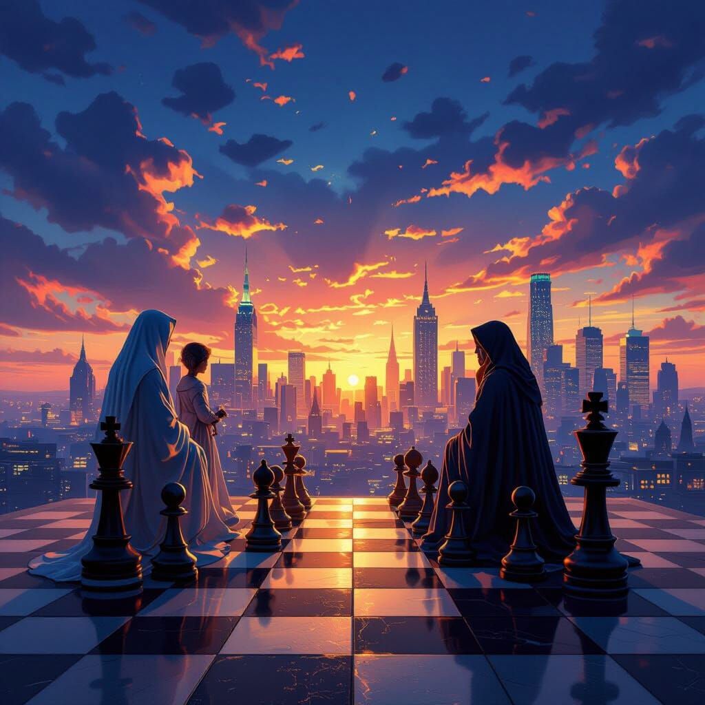 Ideological Chess Battle: Tradition vs. Modernity in City Tw...