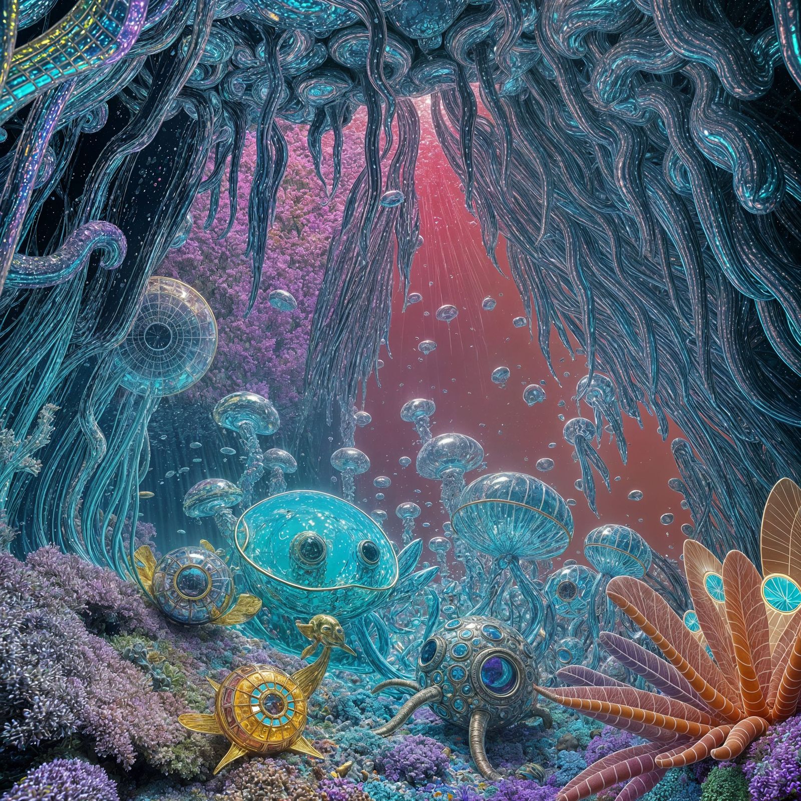 Alien Undersea World in Hyperrealistic Detail