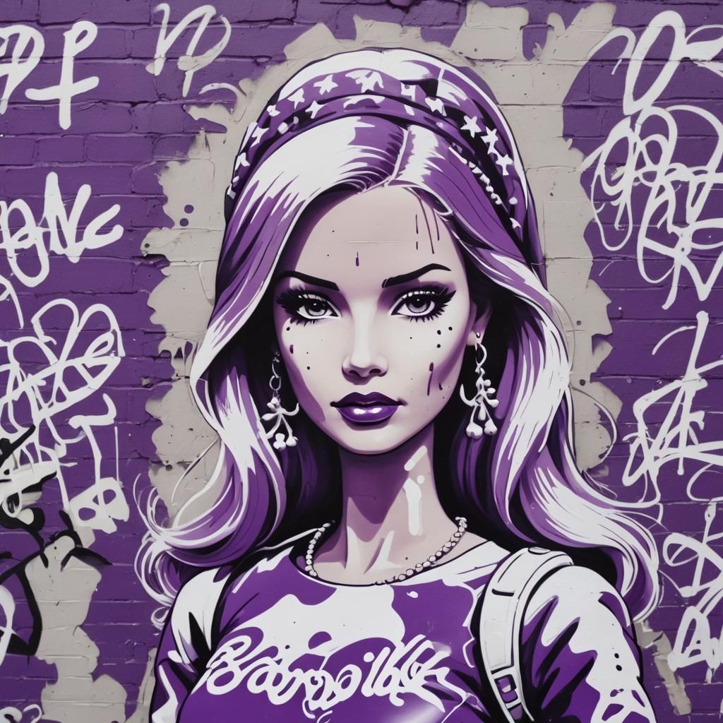 Barbie Goes to War: Graffiti Art