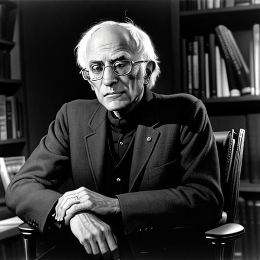 Monochrome Portrait in Comic Book Style