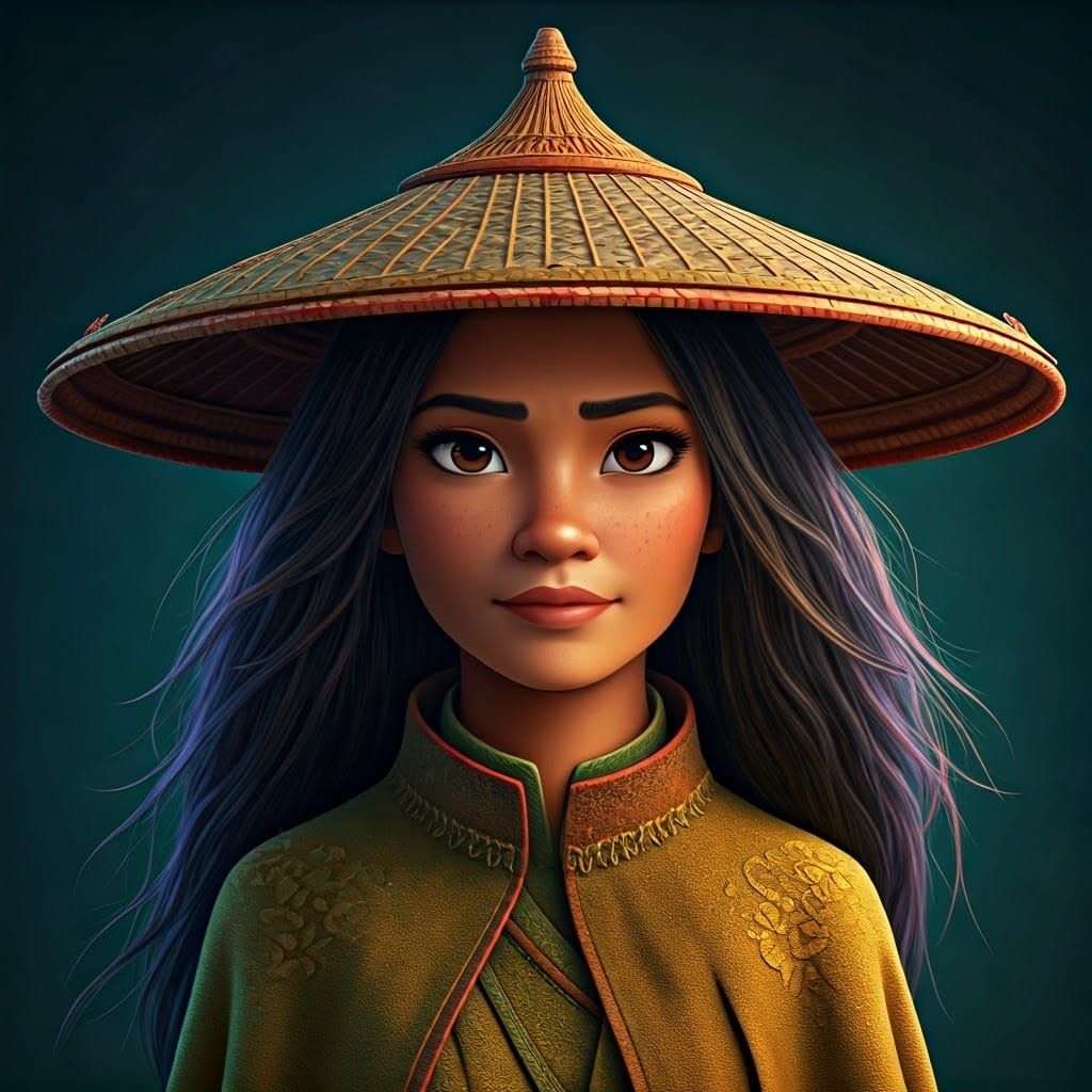 Raya: 3D Animated Portrait Inspired by Southeast Asia