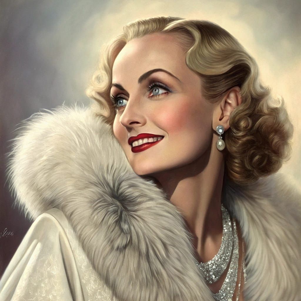 Carole Lombard: Classic Hollywood Portrait