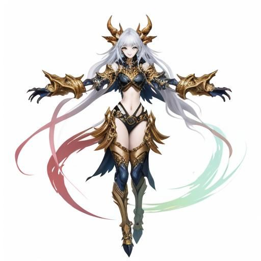 Attractive Light-Style Monster Character Design