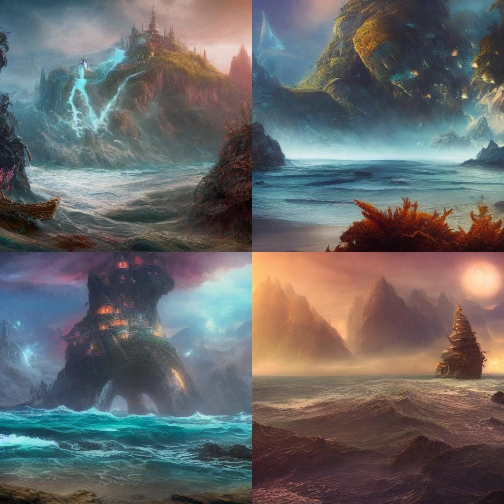 Epic Journey to the Sea: Matte Painting