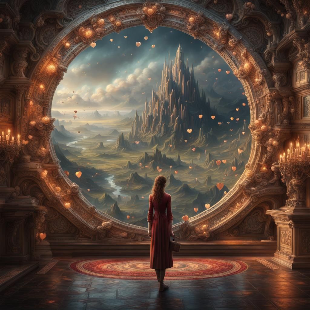 Hearts Circle the World: Epic Digital Matte Painting