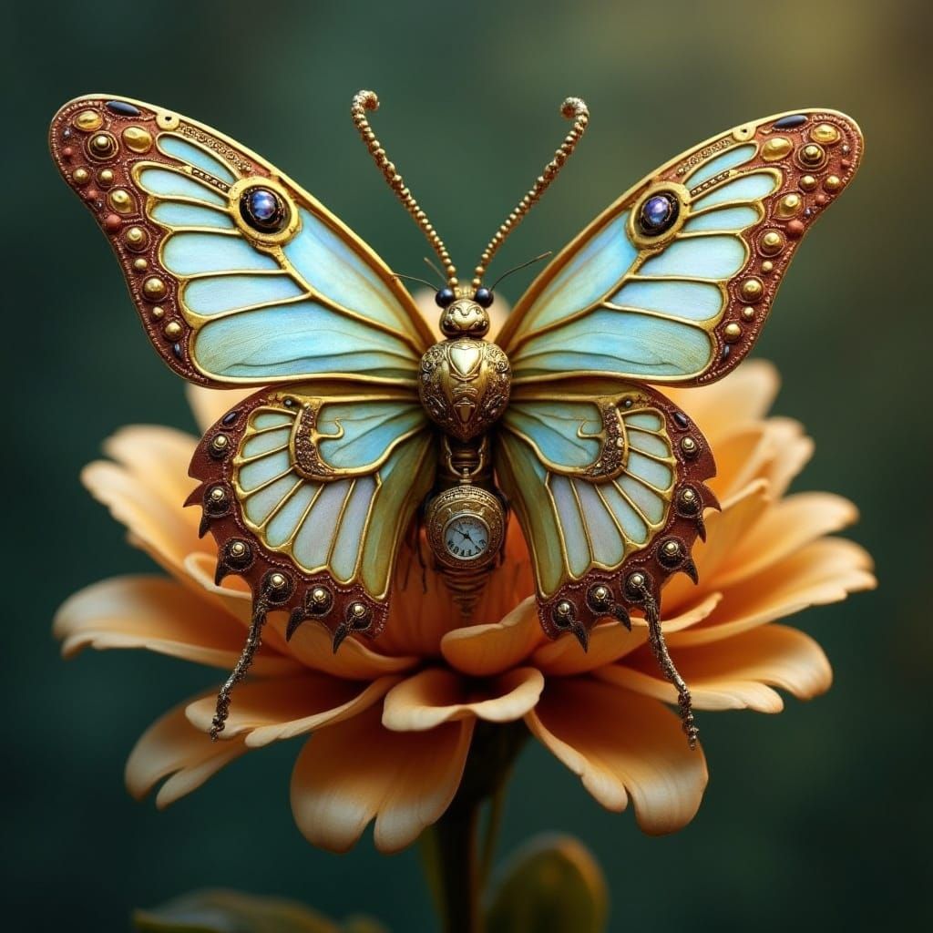 Steampunk Ladybug in Whimsical Industrial Armor