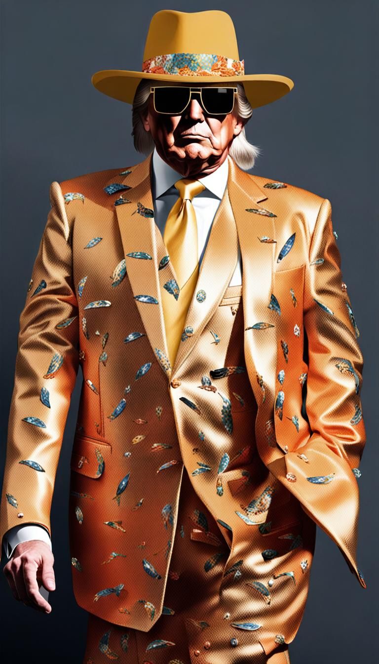 Trump in Pimp Suit: An AI-Generated Image
