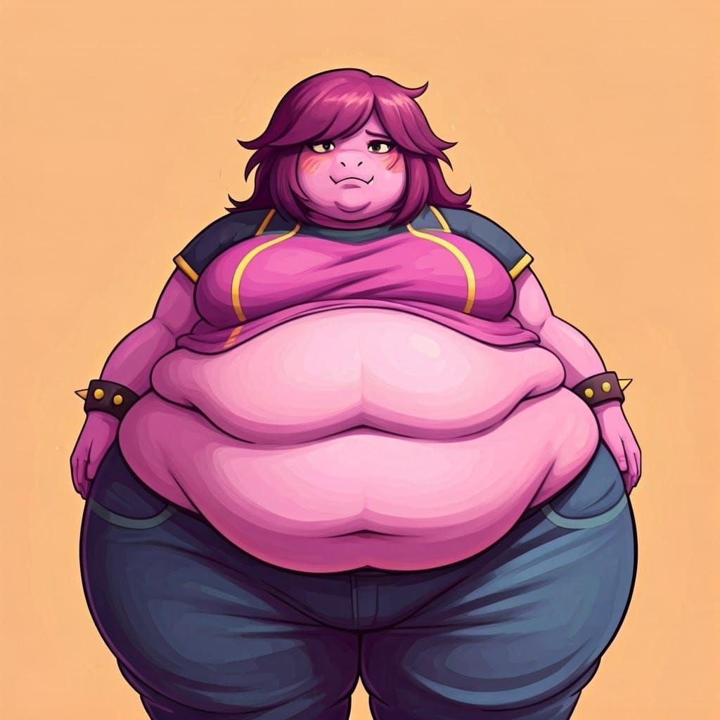 Obese Susie Deltarune, Anime RPG Illustration