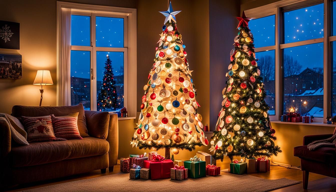 Eco-Friendly Christmas Tree Made of Recycled Materials