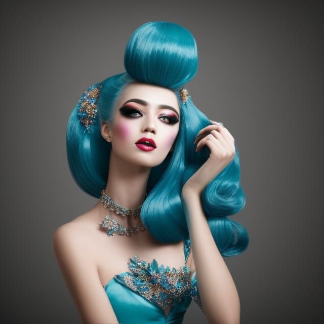 hyperrealistic Stunning amazing female models, long neck, st...