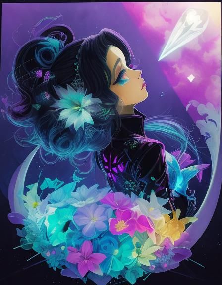 High Heels in Glitch Art Style