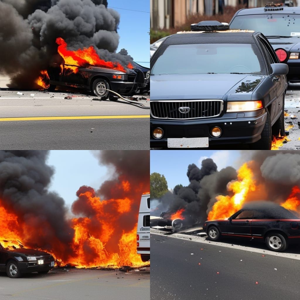 Intense Mafia Shootout in Burning City Streets