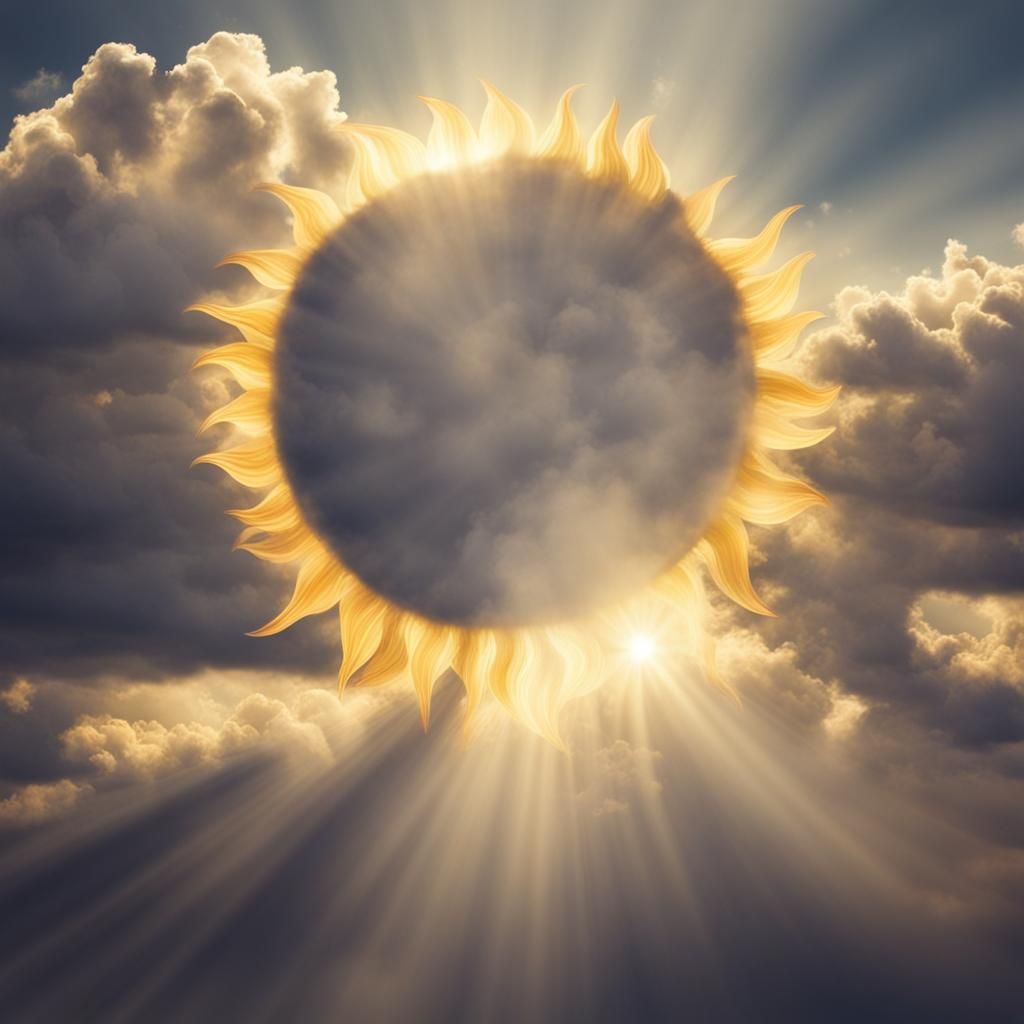 Celestial Love: Sun and Moon in Divine Light