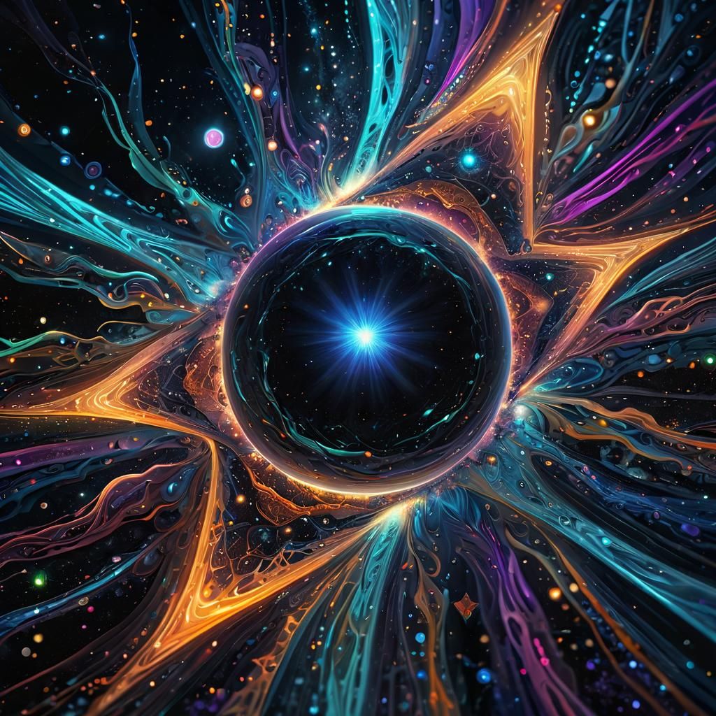 A Dwarf Star Shines Bright in Cosmic Surrealism