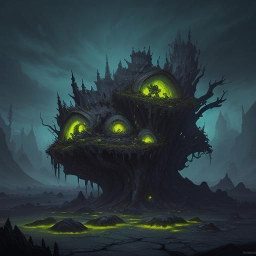 Gloomadamia Nut: Fantastical Matte Painting in Unreal Engine