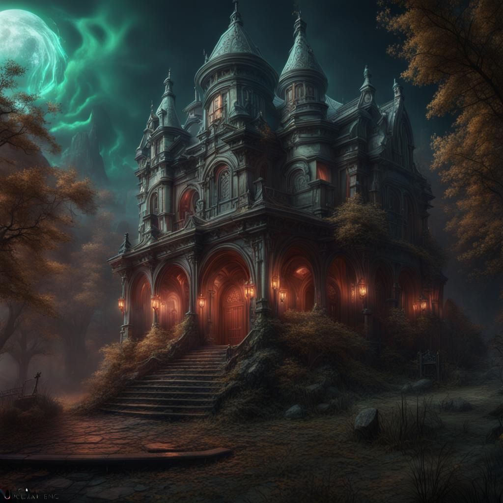 Detailed Ectoplasm Matte Painting in Deep Color