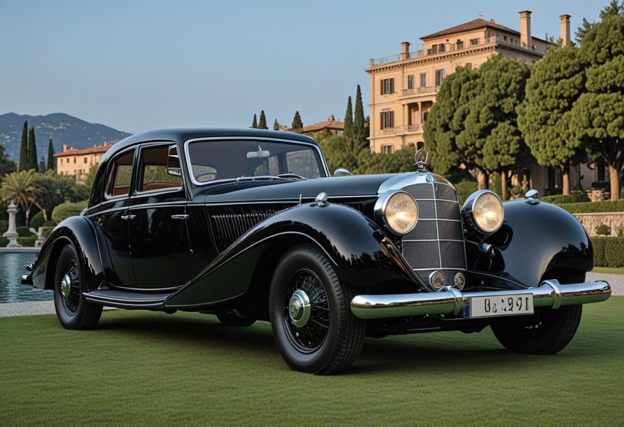 1939 Mercedes Benz 540K in Art Deco Style
