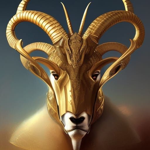 Ibex in Golden Armor Concept Art
