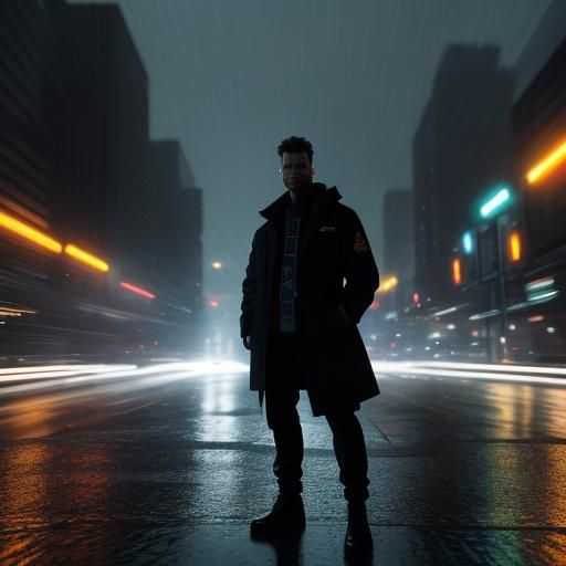 Glitching Cityscape: A Cinematic Digital Art Masterpiece