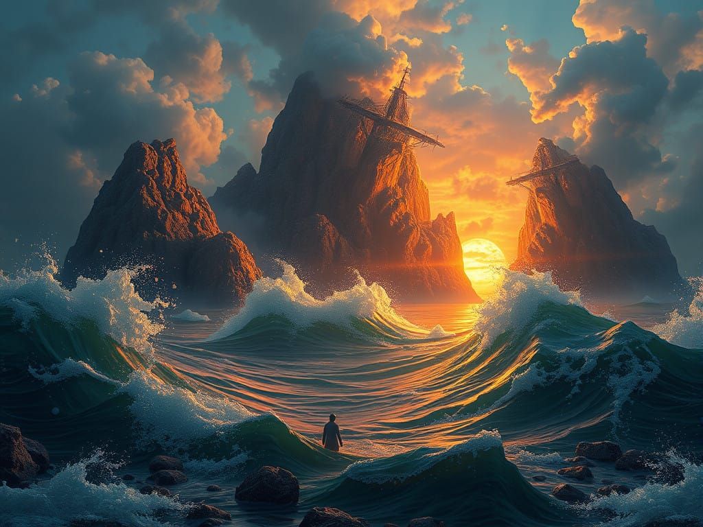 Impasto Von Einem Zitteraal im Meer