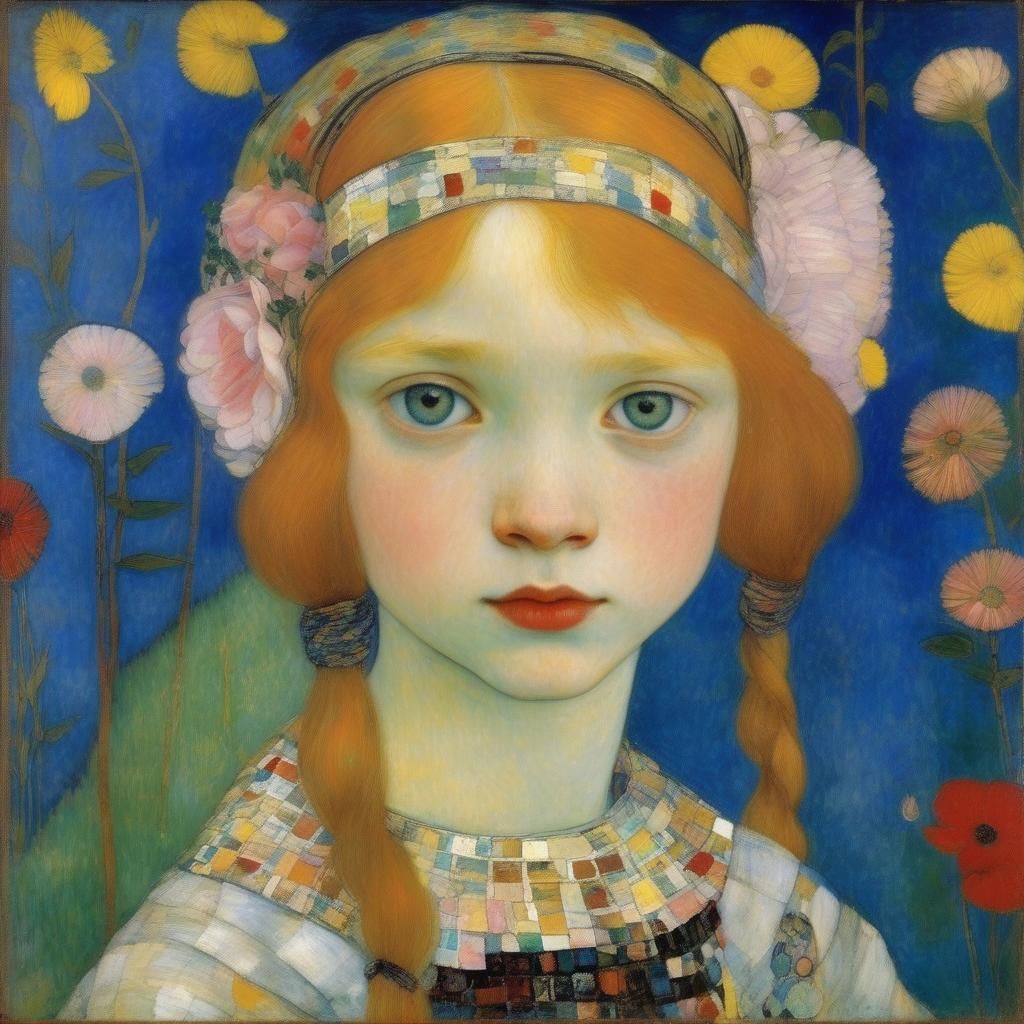 Art Inspired by Klee, Klimt, Renoir and Botticelli