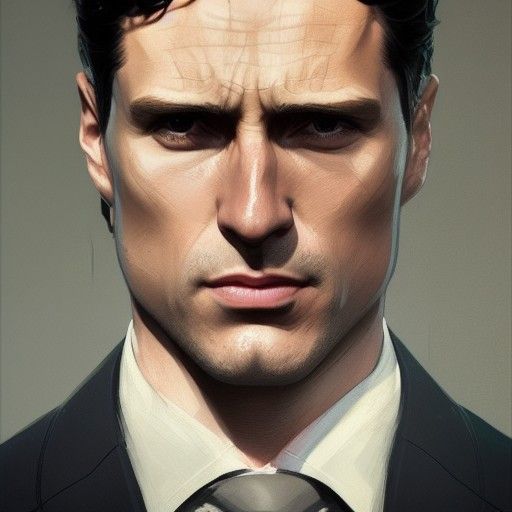 Bruce Wayne Portrait in Artgerm Style