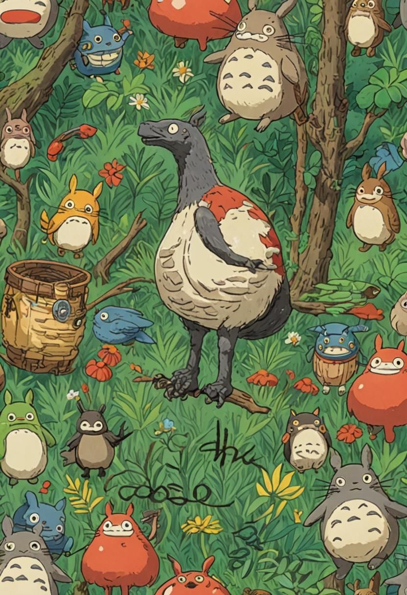 Charming Character in Studio Ghibli Style