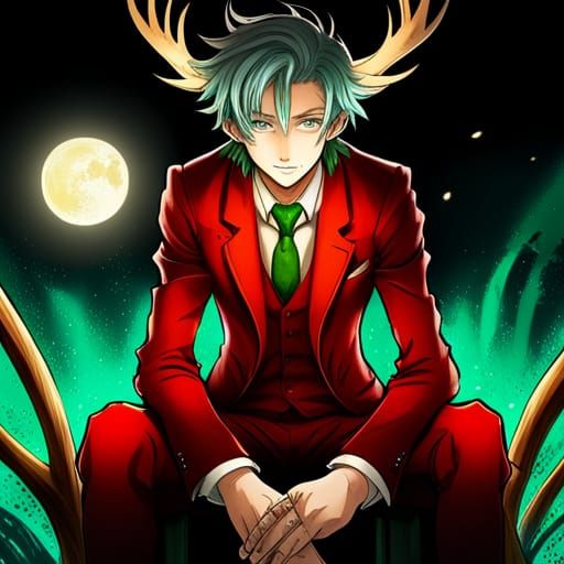 Oberon from Ancient Magus Bride in Anime Style