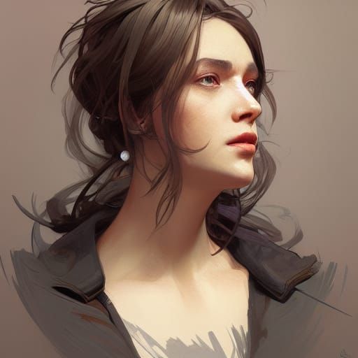 Detailed Portrait in Artstation Style