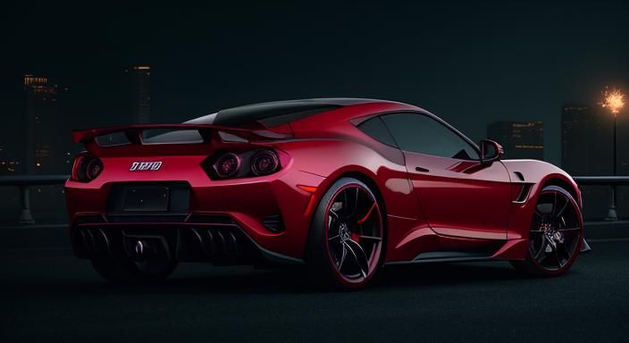 Fashion Meets Fantasy: Girl in Sports Car