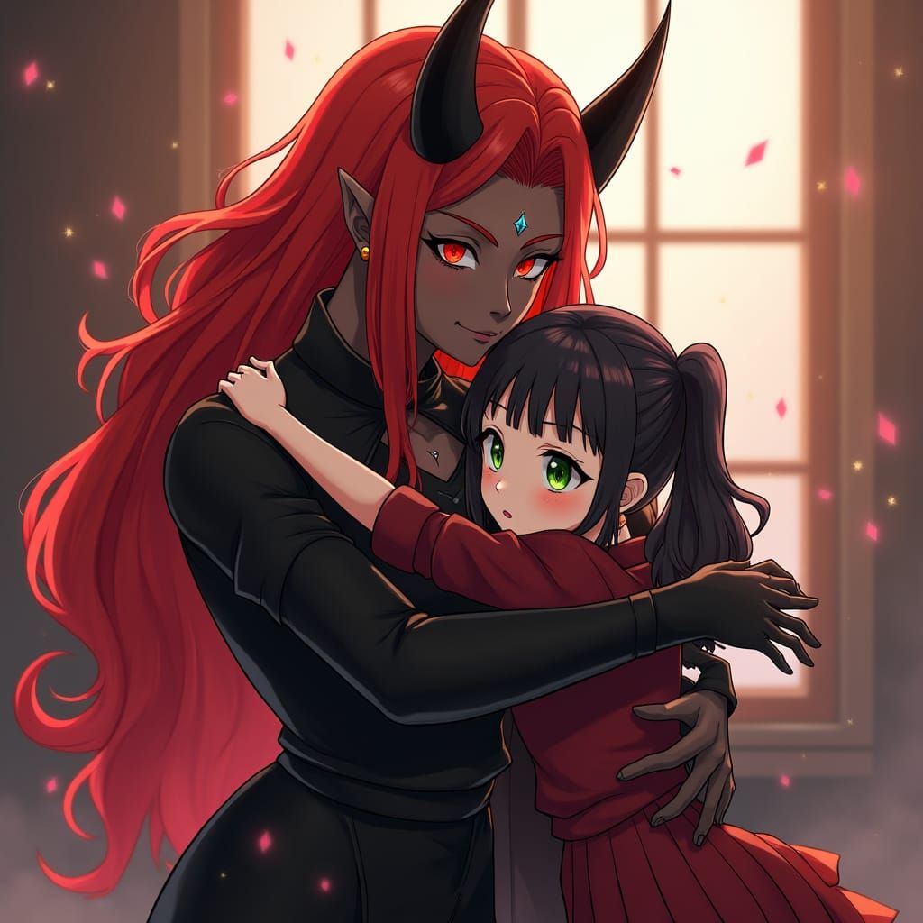 Demon Lord Maou Embraces Kyouko Jingu: Anime Style