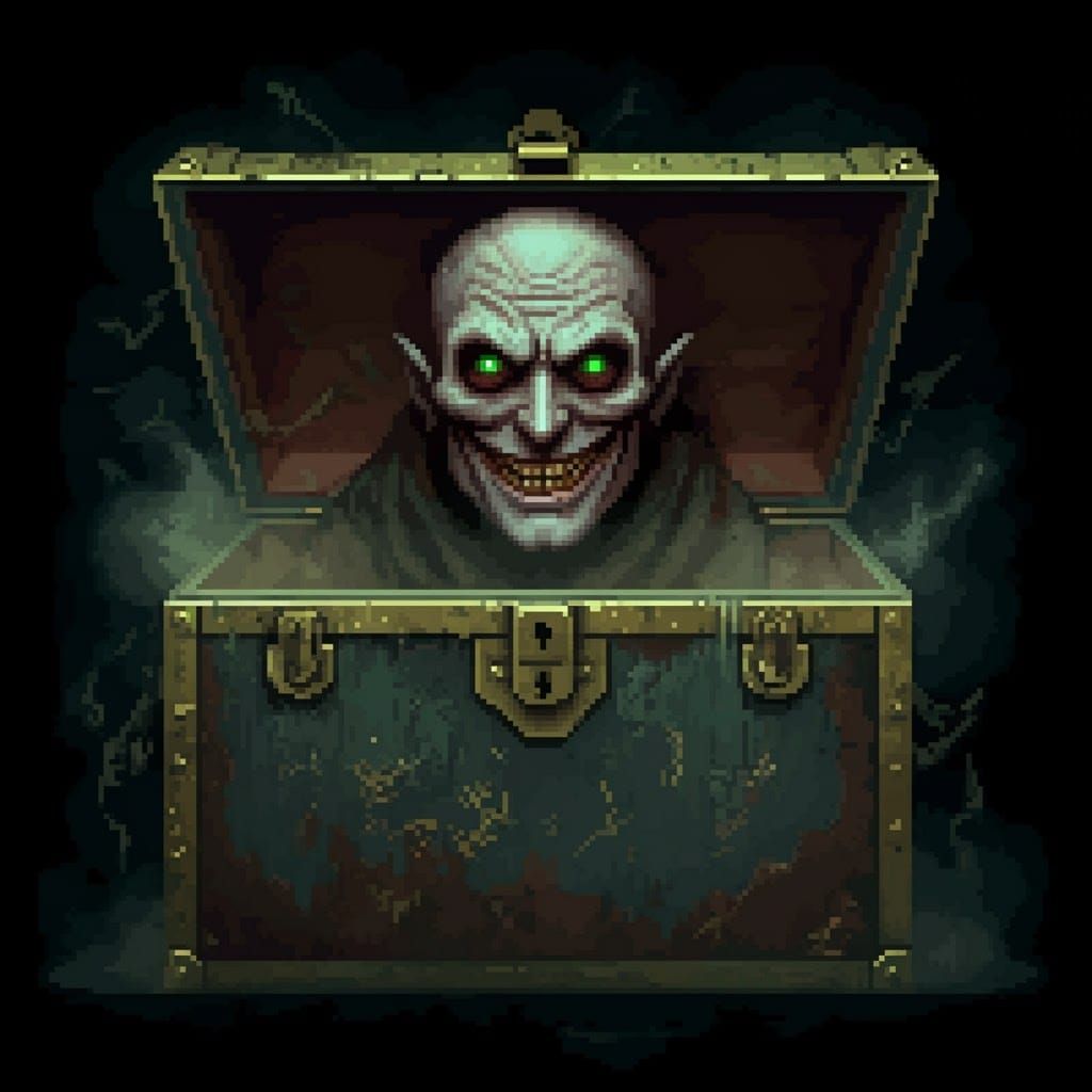 Eerie 8-bit Evil Spirit Emerges from Arcane Box