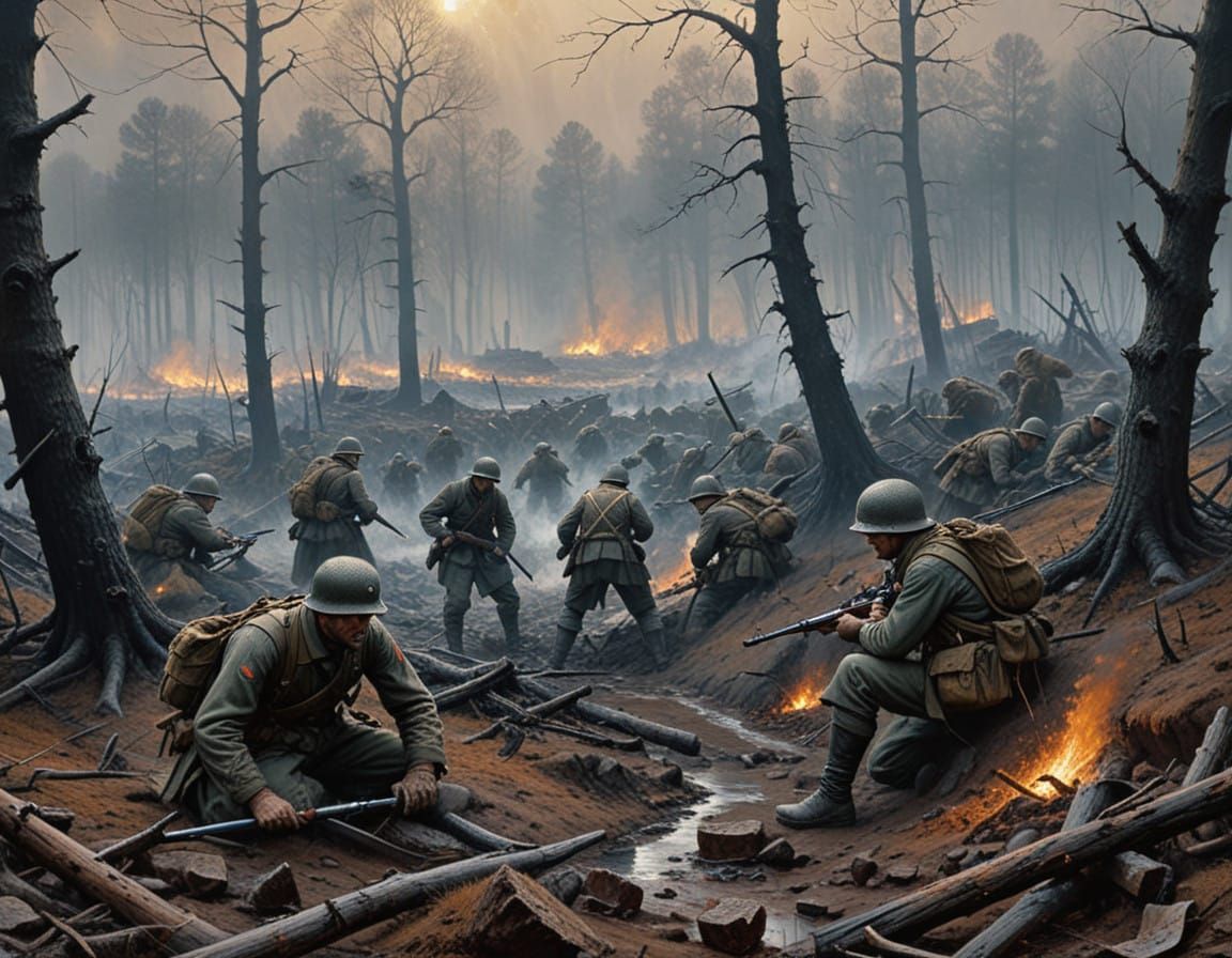 Shattered Battlefield of the War-Torn Bulge